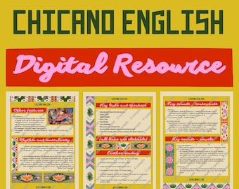 Chicano English Accent Resource: Unlock Mexican Spanish Accent Digital Resource for Authentic Pronunciation and Cultural Fluency
