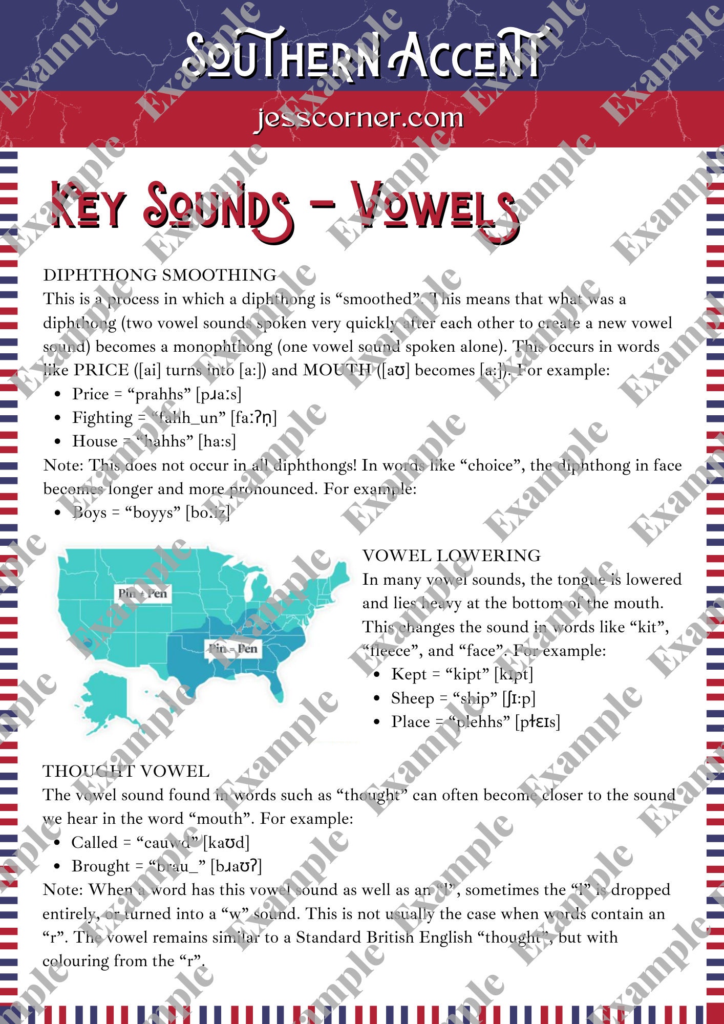Southern American Accent Resource: Master Southern American