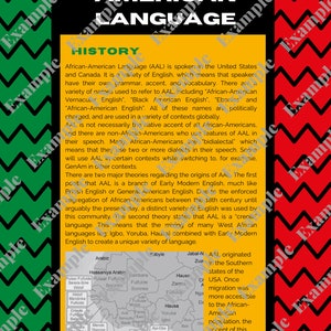 African American Language: Dialect Digital Resource for Authentic ...