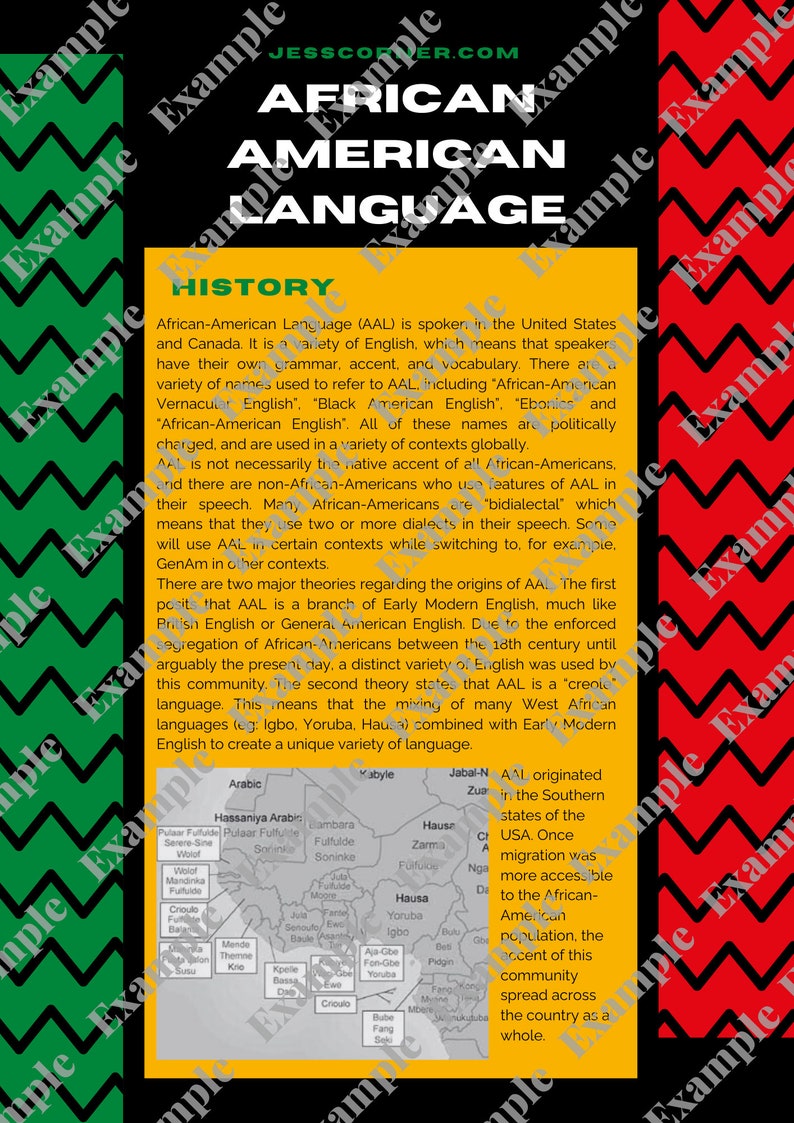 African American Language: Dialect Digital Resource for Authentic ...