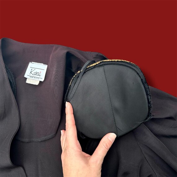 Vintage 80's Structured Front Button Double Pocke… - image 4