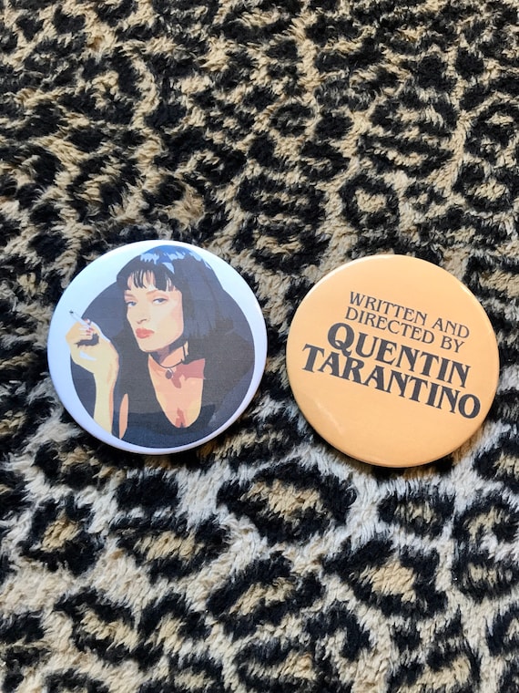 Quintin Tarantino Pin Back Button Pack 3.5”