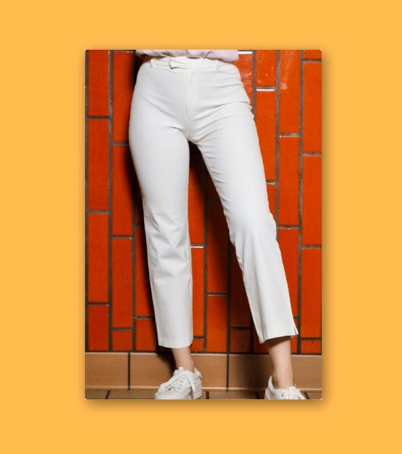 Vintage White Banana Republic High Rise Capris
