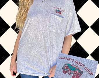 Vintage “Franks Body Shop” Auto Fruit of the Loom Tee Size XL