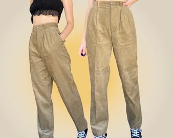 Vintage Brown Corduroy High Rise Trousers