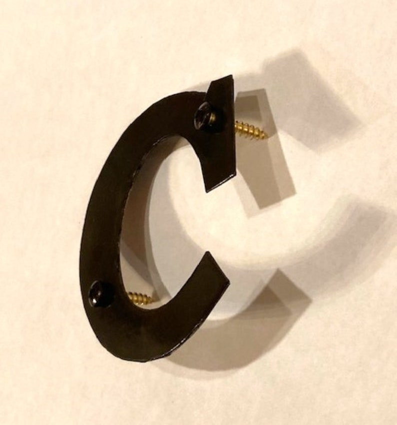 Solid Copper House Letters, Lower Case Letters, Dark Antique Copper