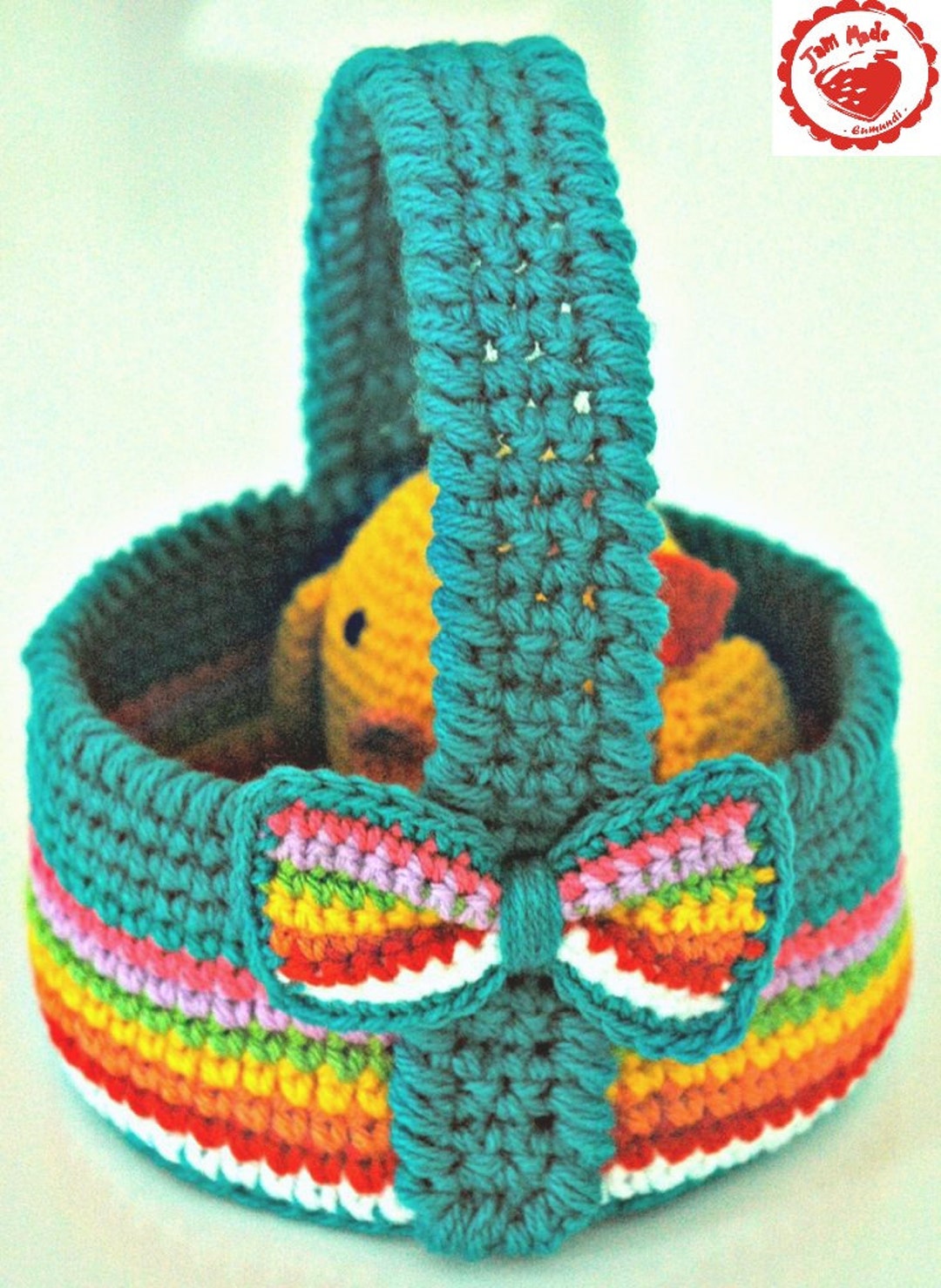 Crochet Easter Basket - PDF Pattern - Etsy