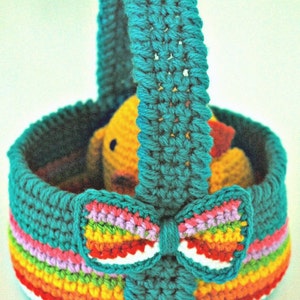 Crochet Easter Basket - PDF Pattern