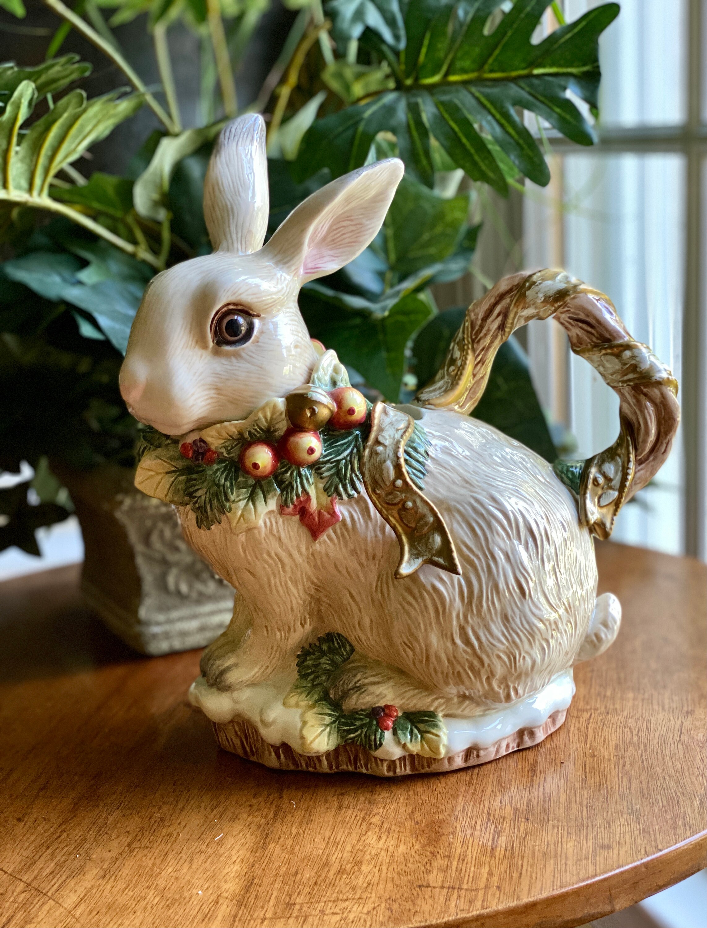 Fitz and floyd rabbit teapot
