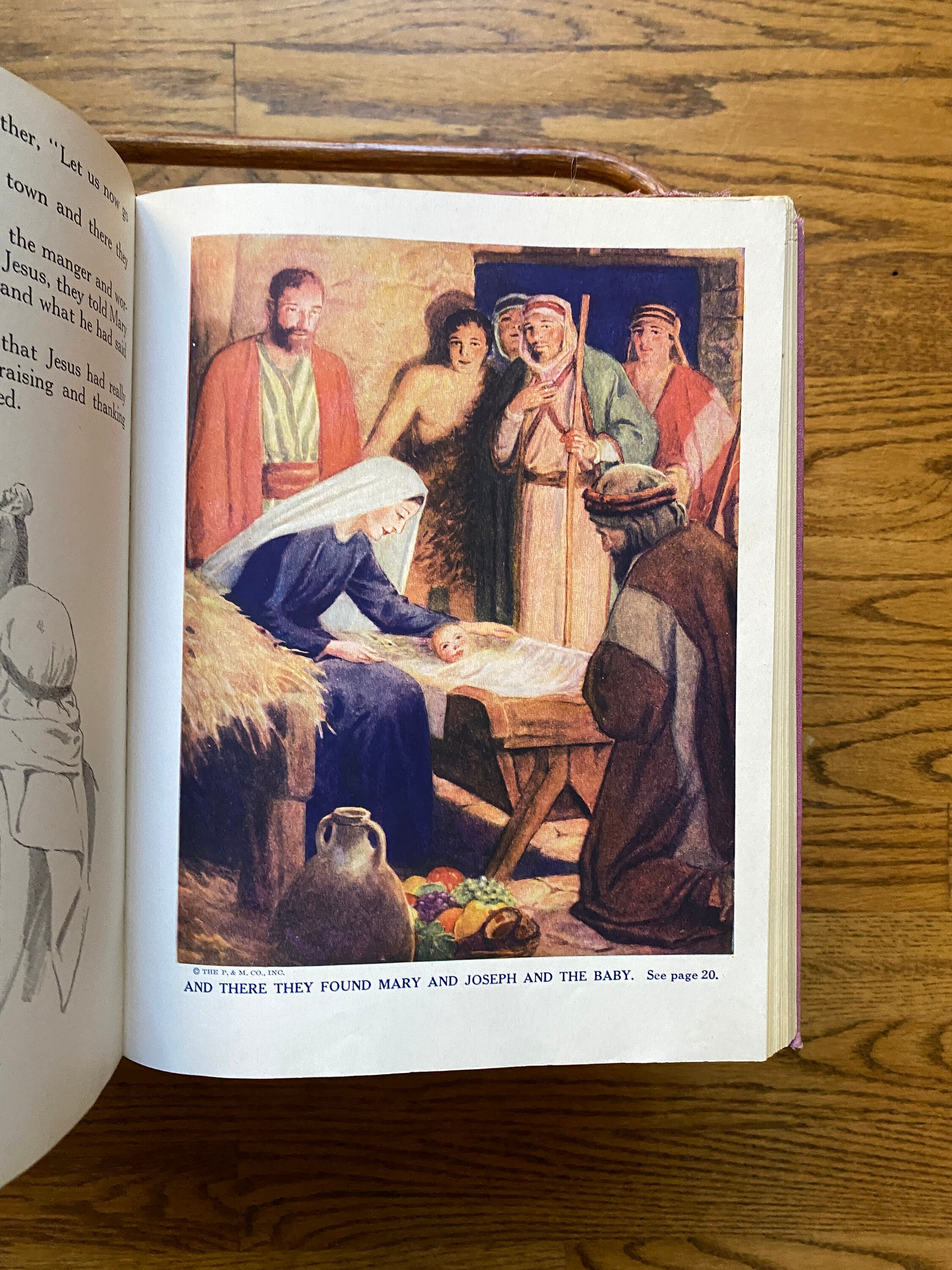 1938 Edition bible STORIES for Young People Hardcover Book by