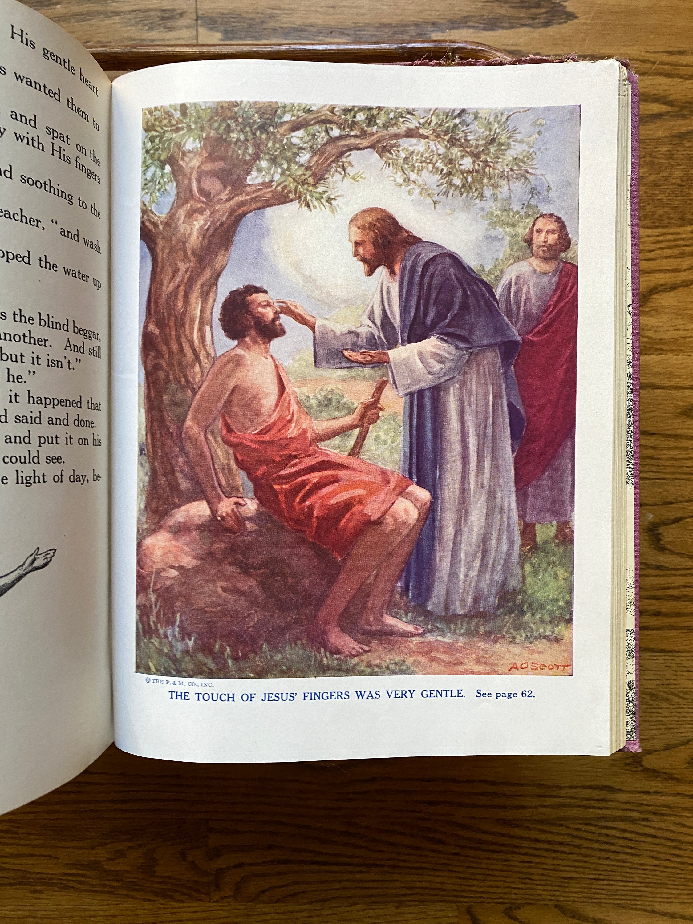 1938 Edition bible STORIES for Young People Hardcover Book by