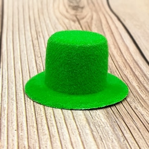 Light green mini top hat, doll hat, St Patrick&#39;s Day, Bulk Hats