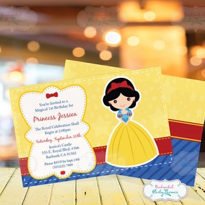 Fete D Anniversaire Blanche Neige Printed Princess Etsy Fete D Anniversaire Blanche Neige Printed Princess Etsy