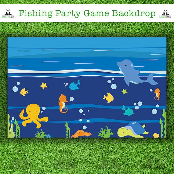 Magnetic Fishing Game for Kids Printable, Colorful Fish Pond Template,  Counting Games for Toddlers, Fishing Carnival Game Indoor or Outdoor 