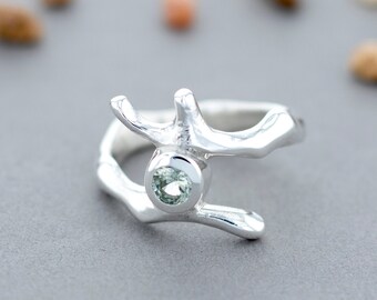 Sterling Silver 2-Branch Style Ring
