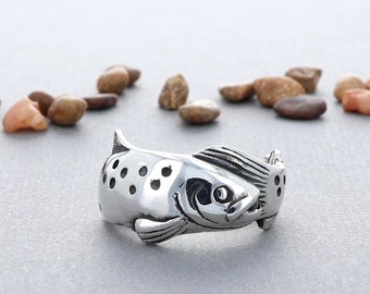 Trout Ring in Sterling Silver- Lady's