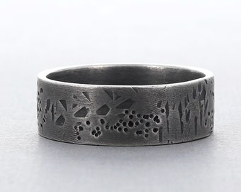 Sterling Silver Rustic Band