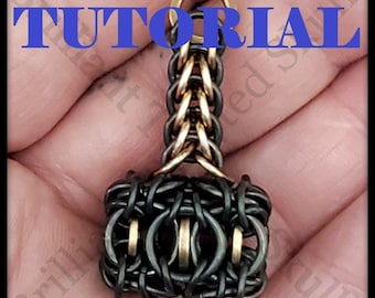 Tutorial for Brilliant Twisted Hammer (AKA: Thor's Hammer "Mjolnir") Chain Maille Pendants by Brilliant Twisted Skulls
