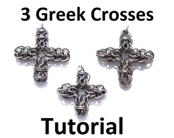 Tutorial for 3 Greek Crosses by Brilliant Twisted Skulls