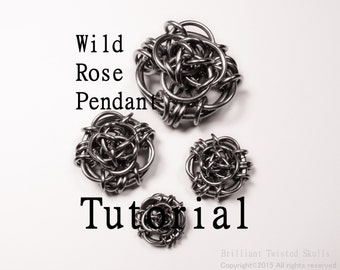 Tutorial for Wild Rose Pendant by Brilliant Twisted Skulls