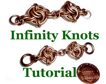 Tutorial for Infinity Knot Unit Chain Weave aka Monkey's Fist by Brilliant Twisted Skulls