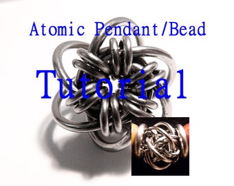 Tutorial for Atomic Chain Maille Pendant and Bead by Brilliant Twisted Skulls