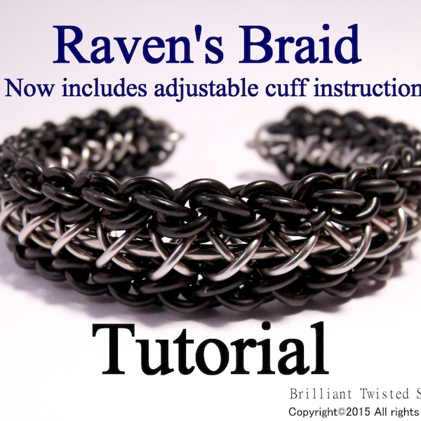 Tutorial voor Raven's Braid en verstelbare manchetbinding door Brilliant Twisted Skulls