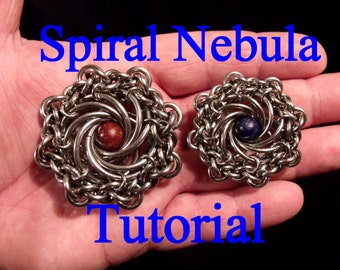 Tutorial for (both) Spiral Nebula & Time Portal Compass Pendants by Brilliant Twisted Skulls