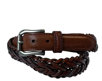 Vintage Coach Tan Cotton Canvas Chord Leather Belt - Etsy display picture 1