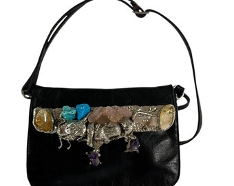 Vintage Coach 9587 Soho Patchwork Suede Leather Shoulder Hobo Bag