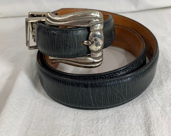 Brighton reversible brown to black crocodile leather belt silver buckle 34 L Brighton | Accessories | Brighton Reversible Brown To Black  main image 4