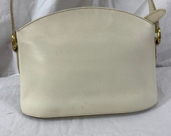 Genuine vintage COACH Madison Chapin ivory leather shoulder bag crossbody 1994