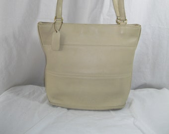 Vintage Coach Extra Large XL Bucket Bag Black Genuine Leather