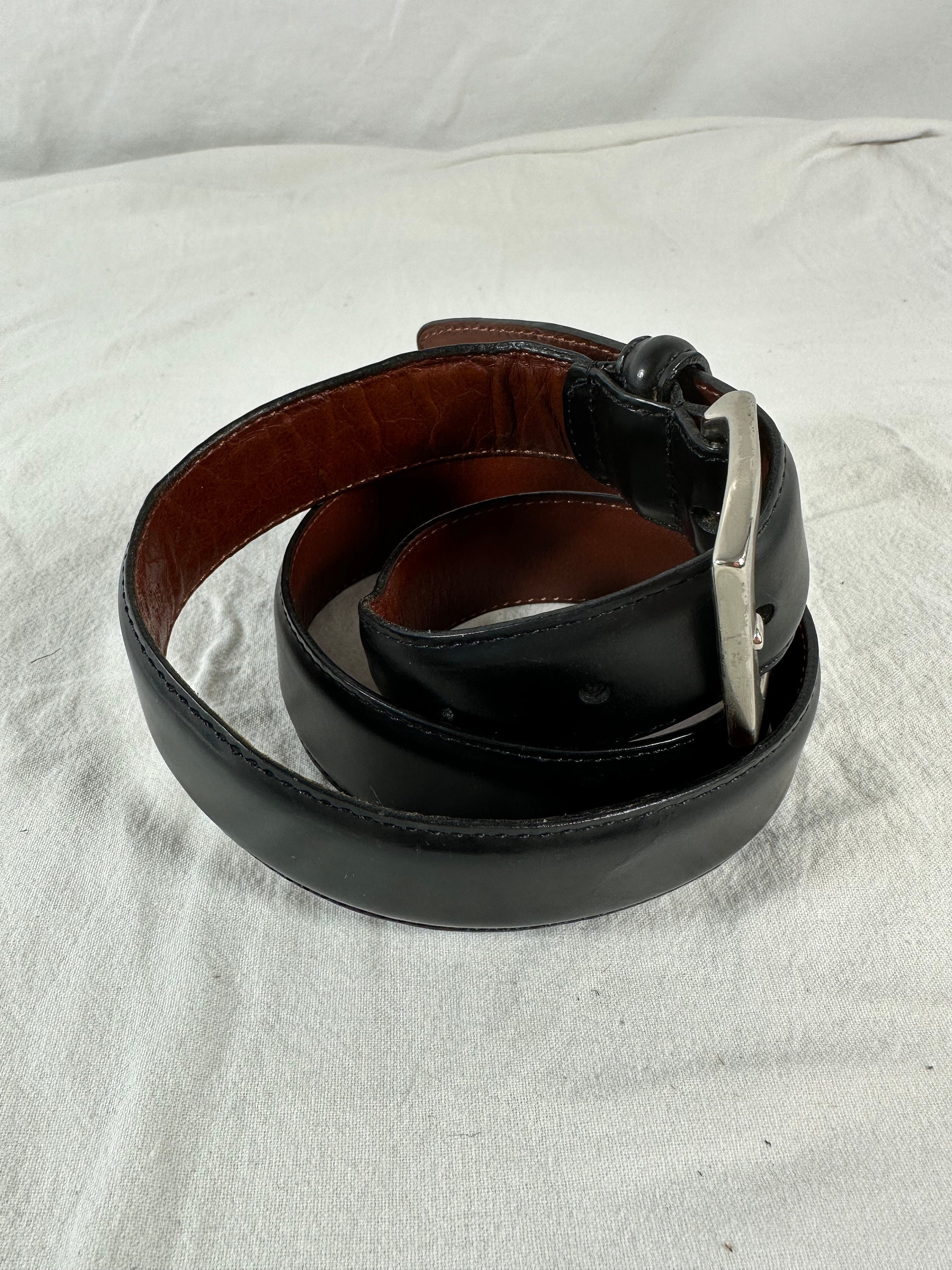 Genuine Vintage COACH 5936 Black Polished Cowhide Leather 