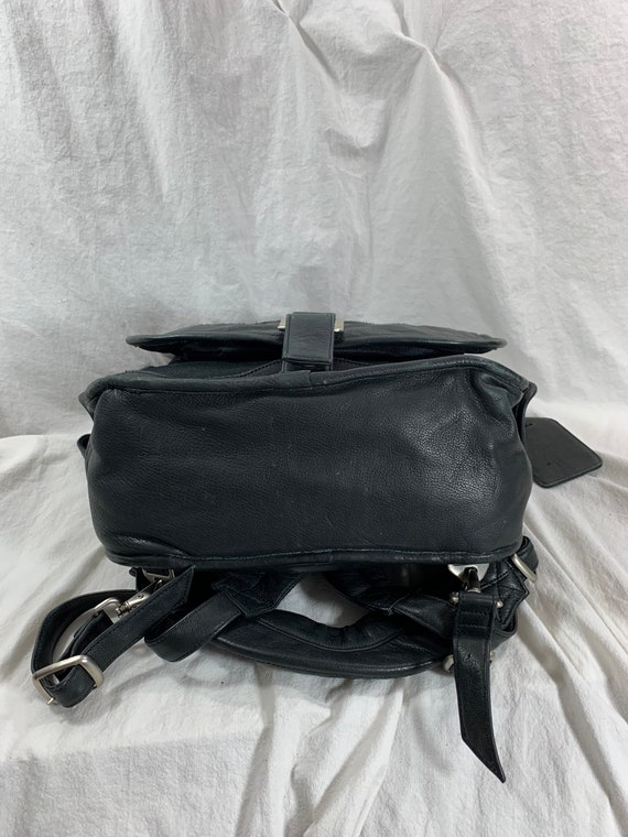 Vintage CANYON OUTBACK  black leather backpack ru… - image 5