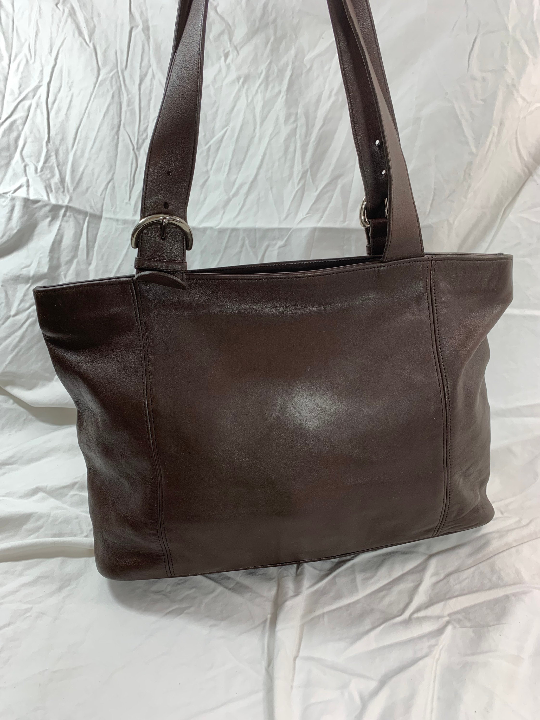 Vintage Genuine COACH 4155 Soho Zip Tote Brown Bag Shopper