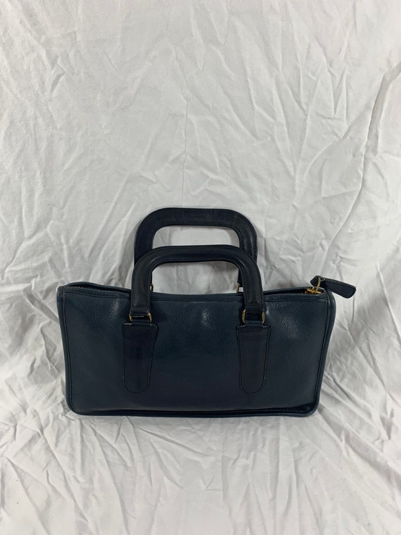 Genuine vintage COACH Bonnie Cashin blue leather s