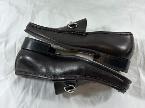 Men Genuine GUCCI Brown Leather Horse Bit Loafers Shoes 8 D - Etsy