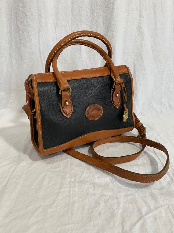 【archive】90s 2tone leather shoulder Bag archive】90s 2tone 2way with leather bag