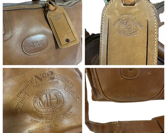 Iconic Vintage Genuine GHURKA No 2 the Express Tan Leather Duffle