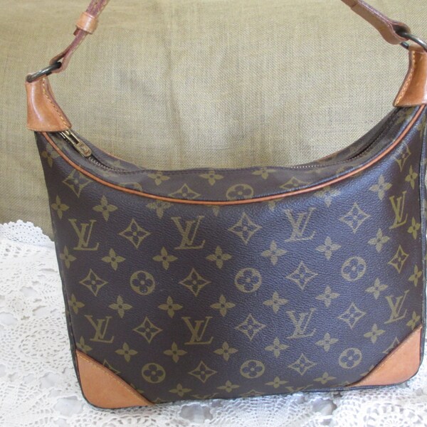 Stunning Authentic LOUIS VUITTON Boulogne brown monogram shoulder bag purse