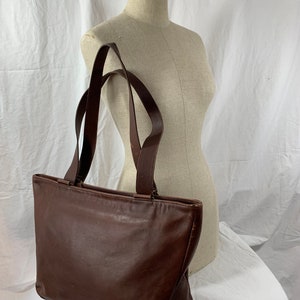 Rare vintage genuine COACH Manhattan Park brown tote bag shopper 90s image 2