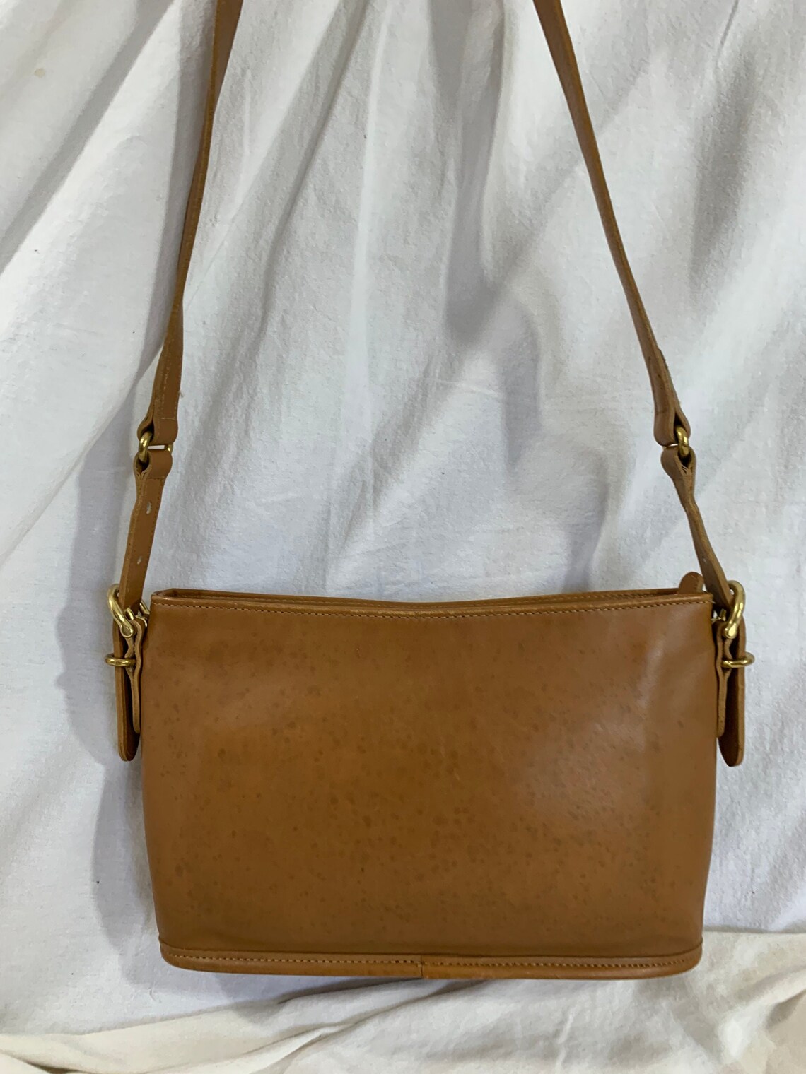 Genuine vintage COACH 9802 Equestrian tan leather shoulder bag | Etsy