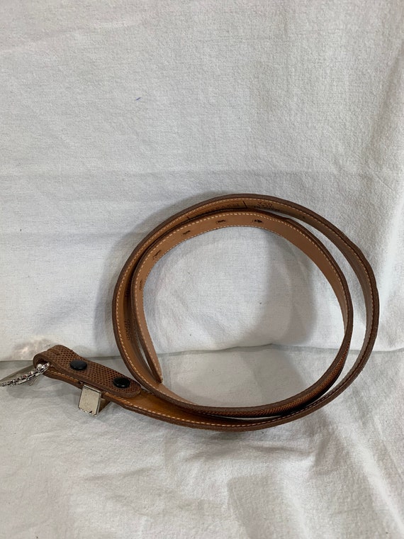 Vintage Navasota genuine lizard belt large 32 Vintage Navasota genuine lizard and leather wrangler western  main image 3