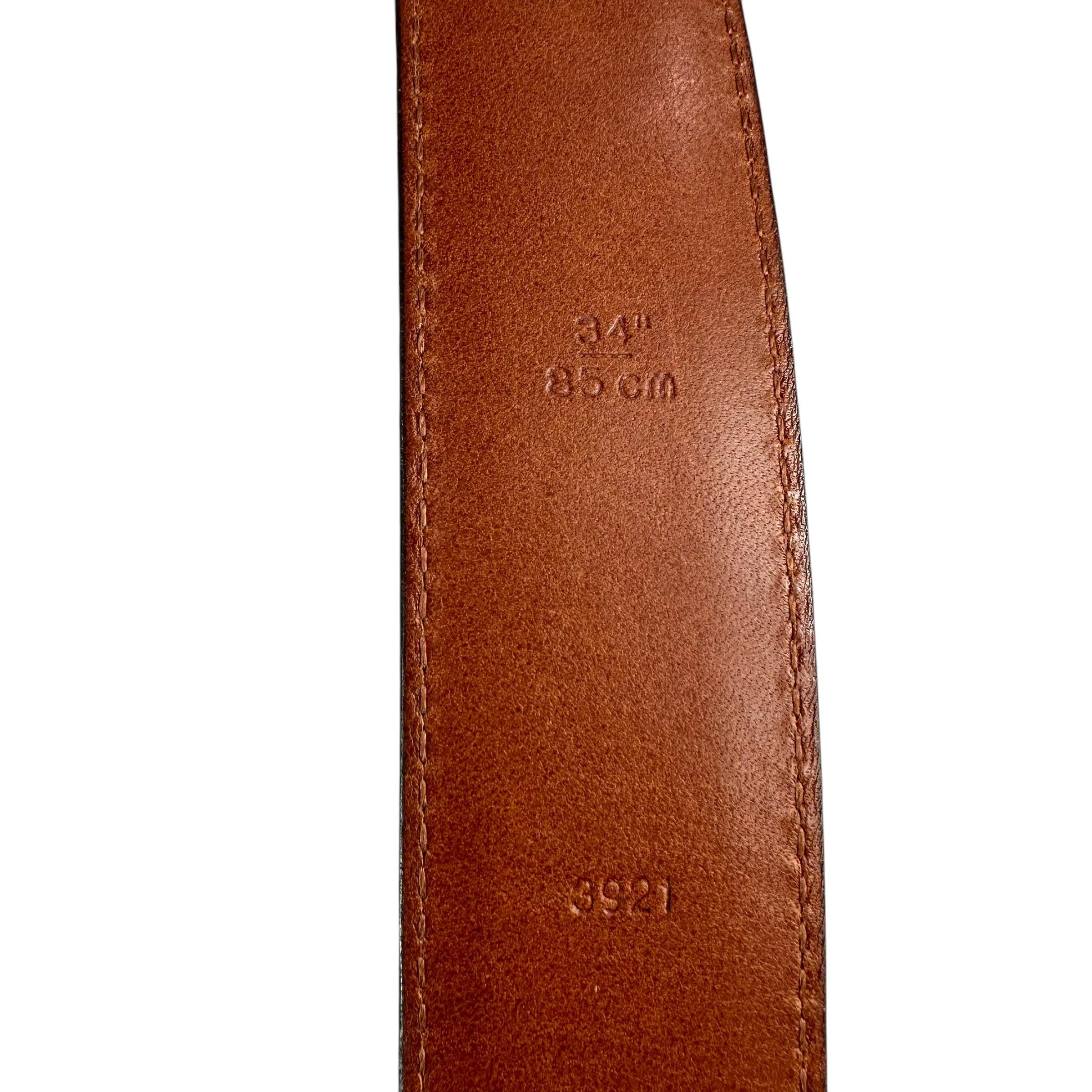 Vintage COACH 3921 Brown Polished Cowhide Leather Belt Size  display picture 2