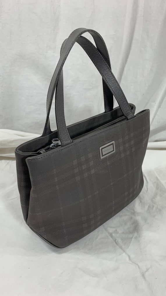 Vintage BURBERRY Nova check plaid handbag purse b… - image 1