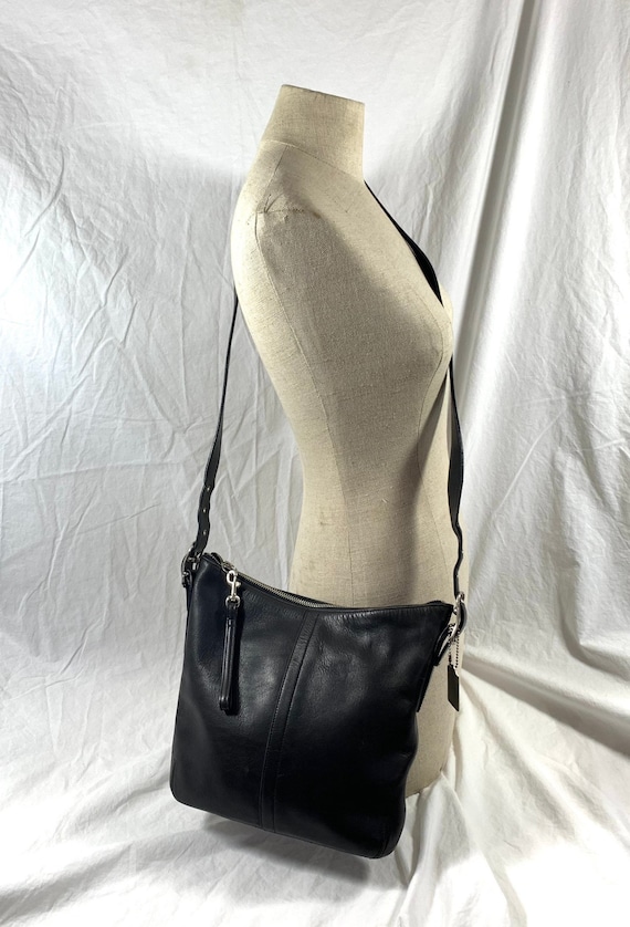 Genuine Vintage COACH Black Leather Legacy Slim Hobo