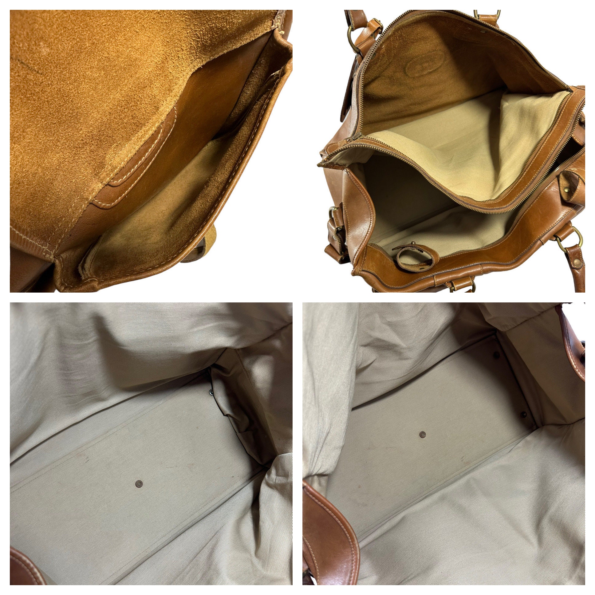 Iconic Vintage Genuine GHURKA No 2 the Express Tan Leather Duffle