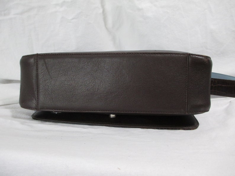BRIGHTON Negro Marrón Cuero Bolso de hombro organizador BRIGHTON Negro Marrón Cuero Bolso de hombro organizador