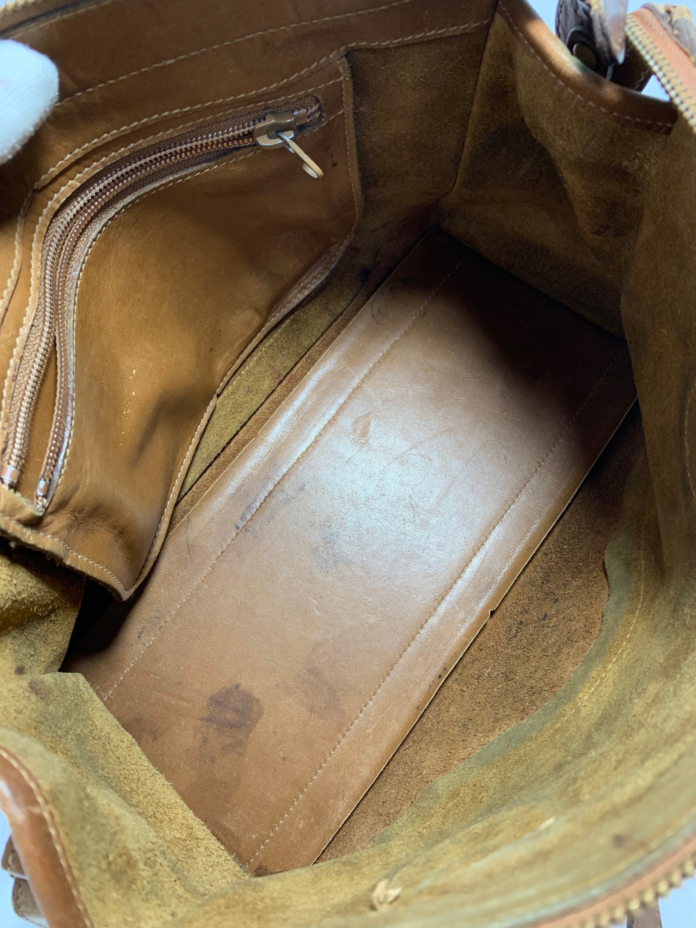 Vintage Genuine Ghurka No 16 the Keeper Tan Leather Satchel Bag